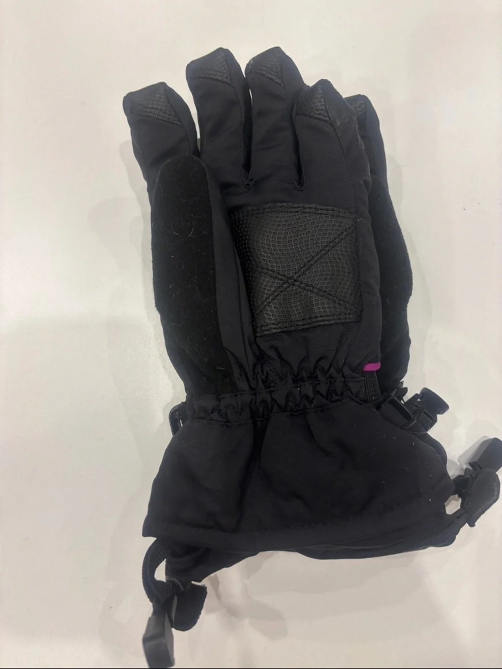Head Kids Black and Pink Mittens